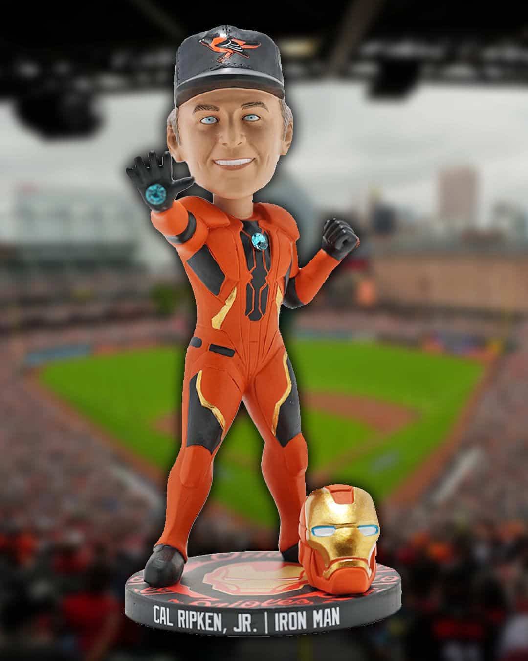 Cal Ripken Jr. gets an Iron Man for the Baltimore Orioles' Marvel Day ...