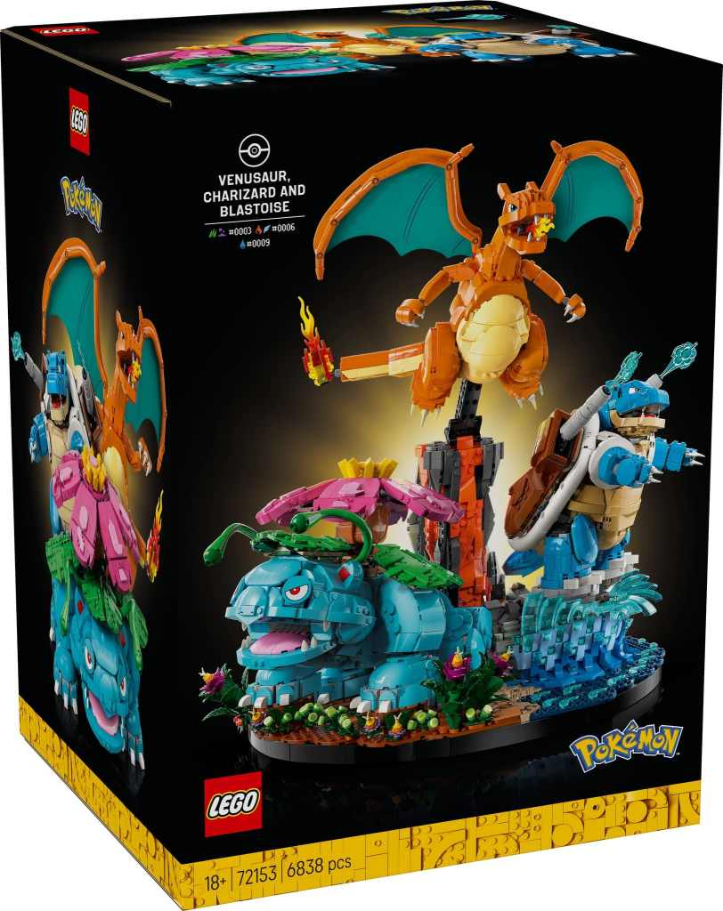 LEGO® Pokémon™ Venusaur, Charizard and Blastoise