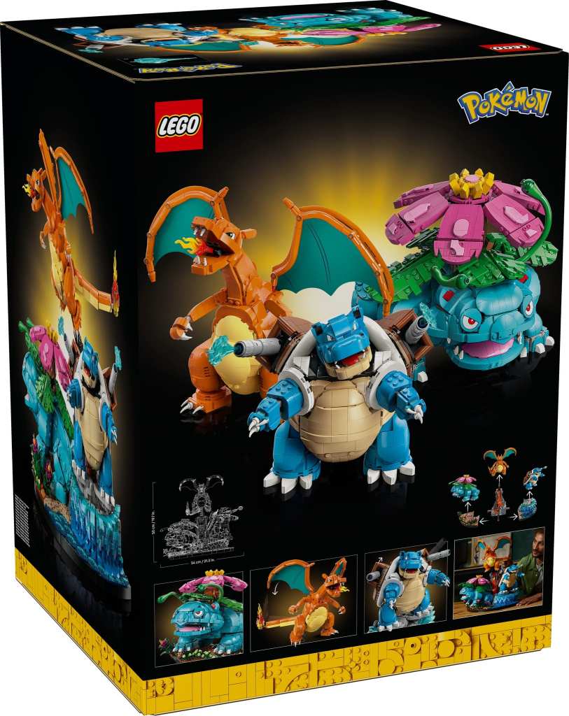 LEGO® Pokémon™ Venusaur, Charizard and Blastoise