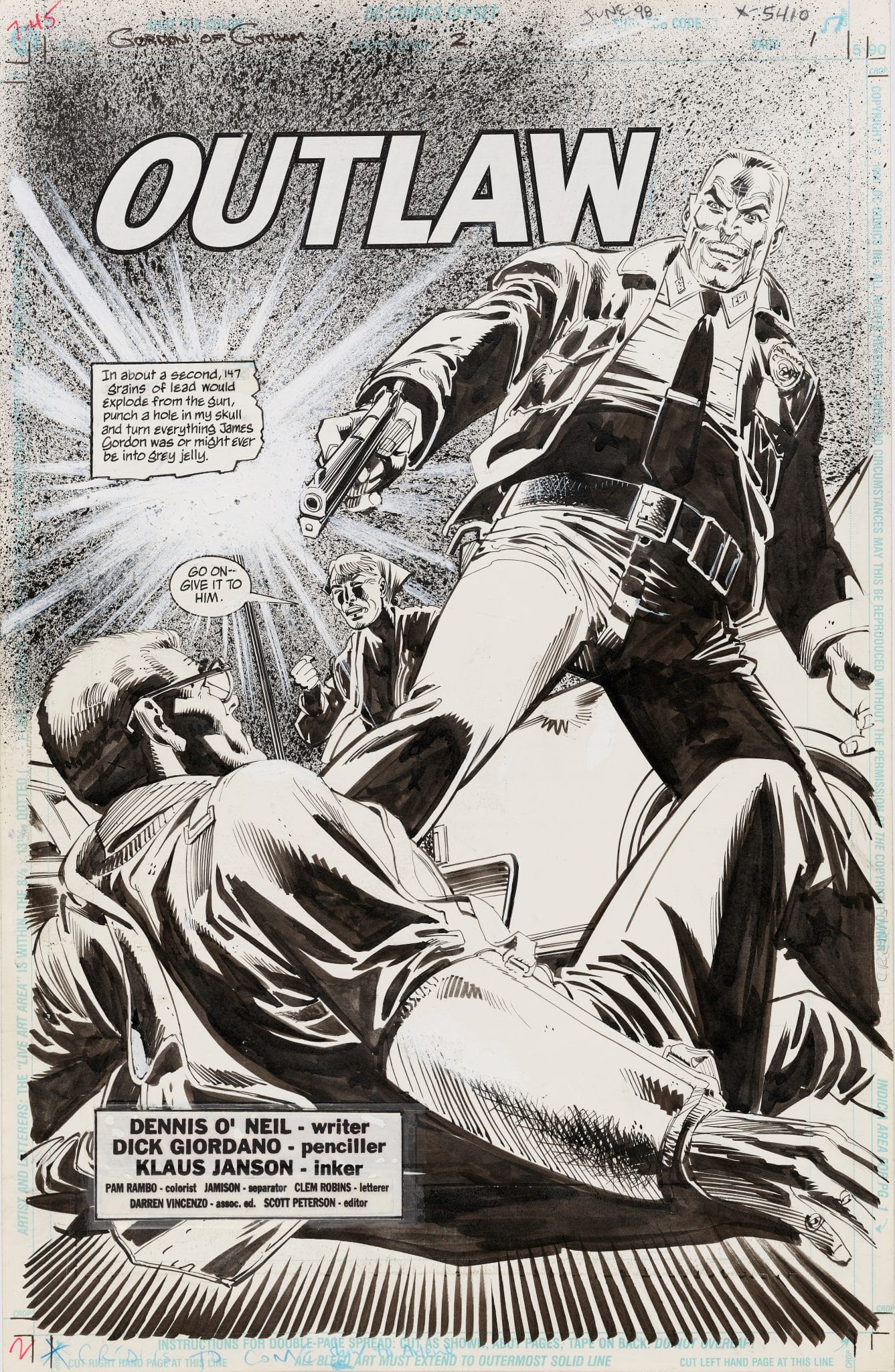 Gordon of Gotham 1998 penciled by Dick Giordano and inked by Klaus