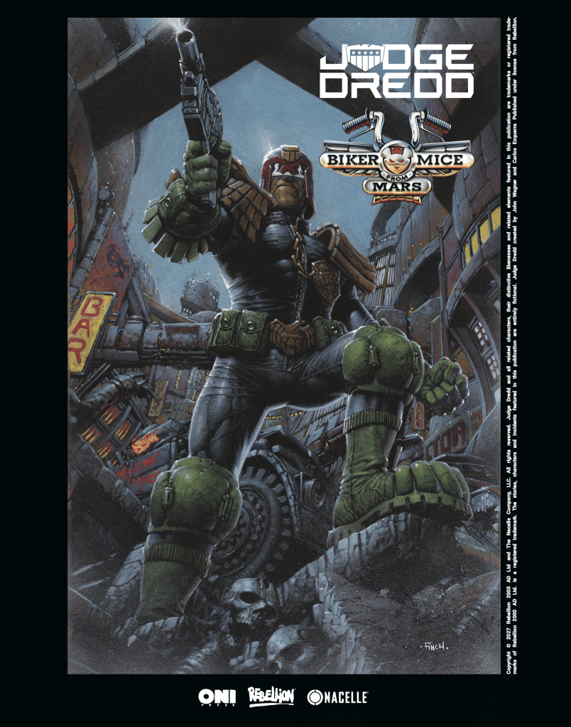 JUDGE DREDD / BIKER MICE FROM MARS BY DAVID FINCH ART PRINT | LIMITED TO 500