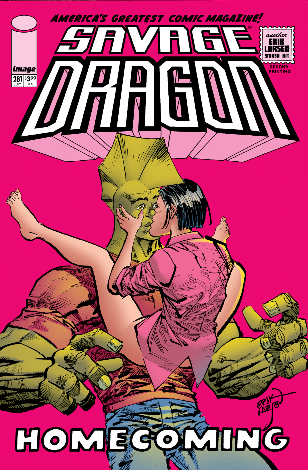 Savage Dragon #281, second printing