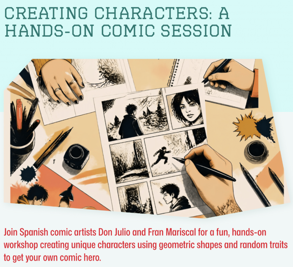 Create Your Own Comics At Spain Arts & Culture
