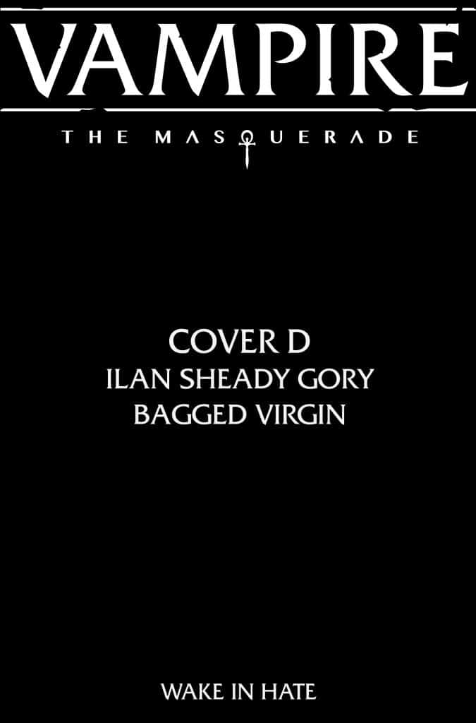 Cover design for 'Vampire: The Masquerade' featuring the title, author name, and text elements related to a specific edition.