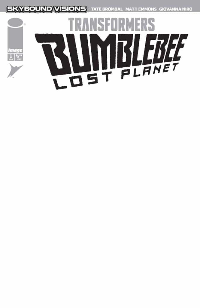 Cover of the comic book 'Transformers: Bumblebee - Lost Planet' featuring the title prominently displayed.