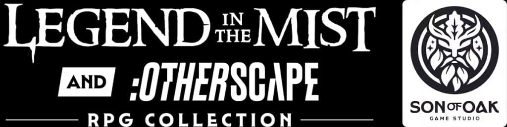Logo featuring the titles 'Legend in the Mist' and 'Otherscape' along with 'RPG Collection' and the 'Son of Oak Game Studio' emblem.